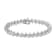Sterling Silver 1.0ctw Prong-Set Diamond Link Bracelet
