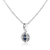 Sterling Silver 3/4ctw Blue Diamond Solitaire 18" Pendant
w\chain(Blue Color, I1-I2 Clarity)