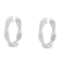Sterling-Silver Diamond Hoop Earring 0.75ctw