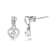 14K White Gold 1/6 Cttw Diamond Dangle Heart Stud Earrings (H-I, SI2-I1)