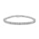 Sterling Silver 1.0 Cttw Diamond Square Frame Tennis Bracelet