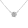 Sterling Silver 1/2ctw Round Diamond Medallion Multi-Strand 18"
Necklace (H-I Color, I2-I3 Clarity)