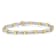 Sterling Silver 1ct TDW Diamond X-Link Bracelet (I-J, I2-I3) - 7"