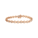 10K Rose Gold Over Sterling Silver 1/4ctw Diamond Miracle-Set Teardrop
Shaped 7” Link Bracelet