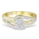 10K Yellow Gold Diamond Cluster Ring (1/2ctw, I-J Color, I2-I3 Clarity)