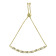 10K Yellow Gold Over Sterling Silver .10ctw Diamond Heart and X-Link
6”-9” Adjustable Bolo Bracelet