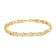 10K Yellow Gold Over Sterling Silver 1.0ctw Diamond Cluster X Link
Tennis Link Bracelet