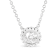 10K White Gold 1/2ctw Bezel Set Round Diamond Sunflower Finish Necklace
(I-J Color, I1-I2 Clarity)