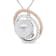 14K Two-tone Gold 3/8ctw Pave Diamond and 9mm Round Pearl Spiral
18" Pendant w\chain