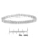Sterling Silver 1.0ctw Chevron 2 Stone Arrow Link Tennis Bracelet