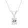IGI Certified 10KT White Gold Diamond Oval Pendant w\chain(1/5ctw, H-I
Color, I1)