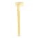 14K Yellow Gold Over Sterling Silver 1/20ctw Diamond Miracle Set Ring
(J-K Color, I1-I2 Clarity)