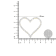 10k Yellow Gold Over Sterling Silver 3.0ctw Diamond Open Heart Pendant
w\chain 18"