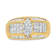 14K Yellow and White Gold 1 3/4ctw Mixed Shape Diamond Ring (H-I Color,
SI1-SI2 Clarity)