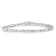 10K White Gold 3.0ctw Geometric Pattern Diamond Tennis Bracelet