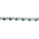 14K White Gold 3.0ctw Round-Cut Blue Diamonds Bracelet