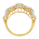 14K Yellow Gold Diamond Art Deco Ring (1/2 Cttw, H-I Color, I1 Clarity)