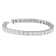 14K White Gold 2.86ctw Princess Cut Diamond Cube Bracelet