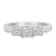 10K White Gold 1/2ctw Mixed Shape Diamond 3 Square Ring (H-I Color,
SI2-I1 Clarity)