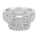 14K White Gold Diamond Cocktail Ring (1 1/2 cttw, H-I Color, SI2-I1 Clarity)