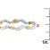 10K Two-Tone Gold 2.0ctw Baguette Cut Diamond Spiral Bracelet