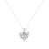 10K White Gold 1.0ctw Mixed Cut Diamond Heart Shaped 18" Pendant
w\chain(H-I Color, SI2-I1 Clarity)