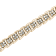 10K Yellow Gold Over Sterling Silver 2 Ctw Diamond Wave Tennis Bracelet