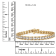 14K Yellow Gold Over Sterling Silver 2.0ctw Miracle Set Diamond Wave
Link Bracelet