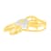 10K Two-Tone Gold 1/10 cttw Diamond Heart Pendant Necklace (H-I, I1-I2)