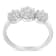 14K White Gold Three-Stone Cluster Diamond Ring (0.7 Cttw, H-I Color,
SI2-I1 Clarity)
