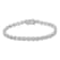 Sterling Silver 1/2ct TDW Diamond Link Bracelet (I-J, I3-Promo) - 7"