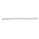 14K White Gold 4.0ctw Invisble Set Diamond Wave Style Link Bracelet (H-I
Color, SI2-I1 Clarity) - 7"