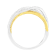 10K Yellow Gold Over Sterling Silver 1/10ctw Diamond Multi Row Ring (I-J
Color, I1-I2 Clarity)