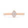 14K Rose Gold Over Sterling Silver 1/20ctw Miracle Set Diamond Ring (J-K
Color, I1-I2 Clarity)