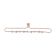 14K Rose Gold Over Sterling Silver Diamond Accent Heart and Wave Bolo
Bracelet - 6" to 9" Adjustable