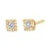 0.10ctw Round Brilliant-Cut Diamond 10K Yellow Gold Over Sterling Silver
Stud Earrings