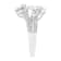 14KT White Gold 1/10 cttw Diamond Twin Heart Ring - Size 6.5