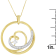 10K Yellow Gold Espira 1/6ctw Diamond Heart Circle Pendant With Chain
(I-J, I1-I2)