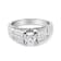 14K White Gold 1 1/4ctw Princess Cut Diamond Engagement Ring (H-I Color,
SI1-SI2 Clarity) Size 7