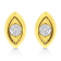 10K Yellow Gold Over Sterling Silver 1/10ctw Miracle-Set Diamond
Marquise Shape Stud Earrings