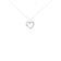 Sterling Silver 1.0ctw Diamond Interwoven Double Heart 18" Pendant
w\chain(I-J Color, I2-I3 Clarity)