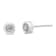 10K White Gold 1/5ctw Round Brilliant-Cut Near Colorless Diamond
Bezel-Set Stud Earrings