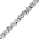 Rhodium Over Sterling Silver 1/4 Cttw Diamond "S" Tennis Bracelet