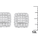 1.00ctw Brilliant & Princess Cut Diamond Square Halo 14K White Gold
Stud Earrings