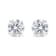 14K White Gold 1.0ctw Round Near Colorless Diamond Classic Stud Earrings
with Screw Backs
