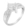 10K White Gold 1/3ctw Mixed Shapes Diamond Bypass Style Cocktail Ring
(I-J Color, I1-I2 Clarity)