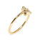 10K Yellow Gold 1/10ctw Diamond Leaf and Branch Ring (H-I Color, I1-I2 Clarity)