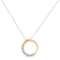 14K Yellow Gold 1/4ctw Graduating Diamond Open Circle Hoop Pendant
w\chain(J-K Color, I1-I2 Clarity)