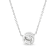 10K White Gold 1/3ctw Round Diamond Solitaire Necklace (I-J Color, I1-I2
Clarity) - Adjustable