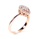 10K Rose Gold 3/8ctw Round-Cut Diamond Pear Promise Ring (I-J Color,
I2-I3 Clarity)